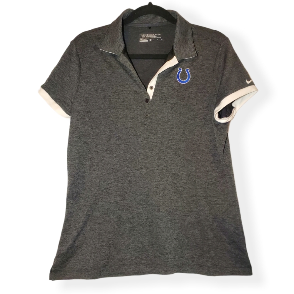 Nike Golf Tour Performance Dri-Fit NFL Indy Colts